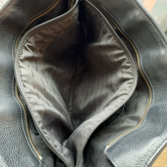 Michael Kors Mercer Medium Top Zip Multifunction Tote - Black Pebbled Leather - Picture 12 of 15